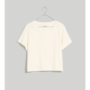 MADEWELL NWT Softfade cotton boxy-crop tee